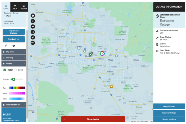 Sept 2019 - KUBRA Storm Center Updates